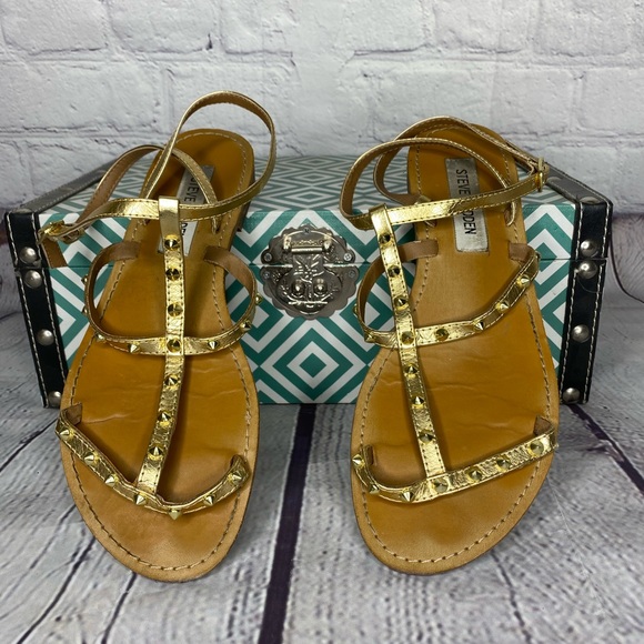 steve madden gold gladiator sandals